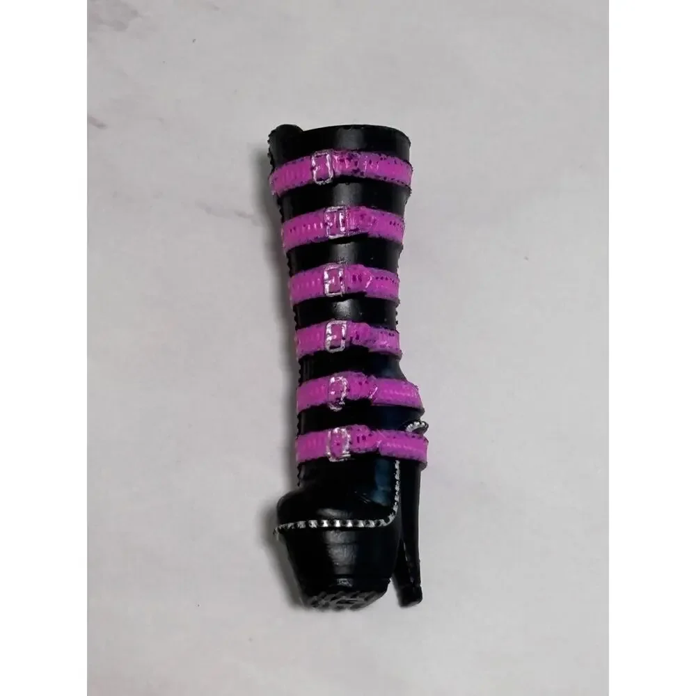 Lol Surprise Omg Doll Shoes Shoe Metal Chick Babe Black Pink Buckle Heel Boots